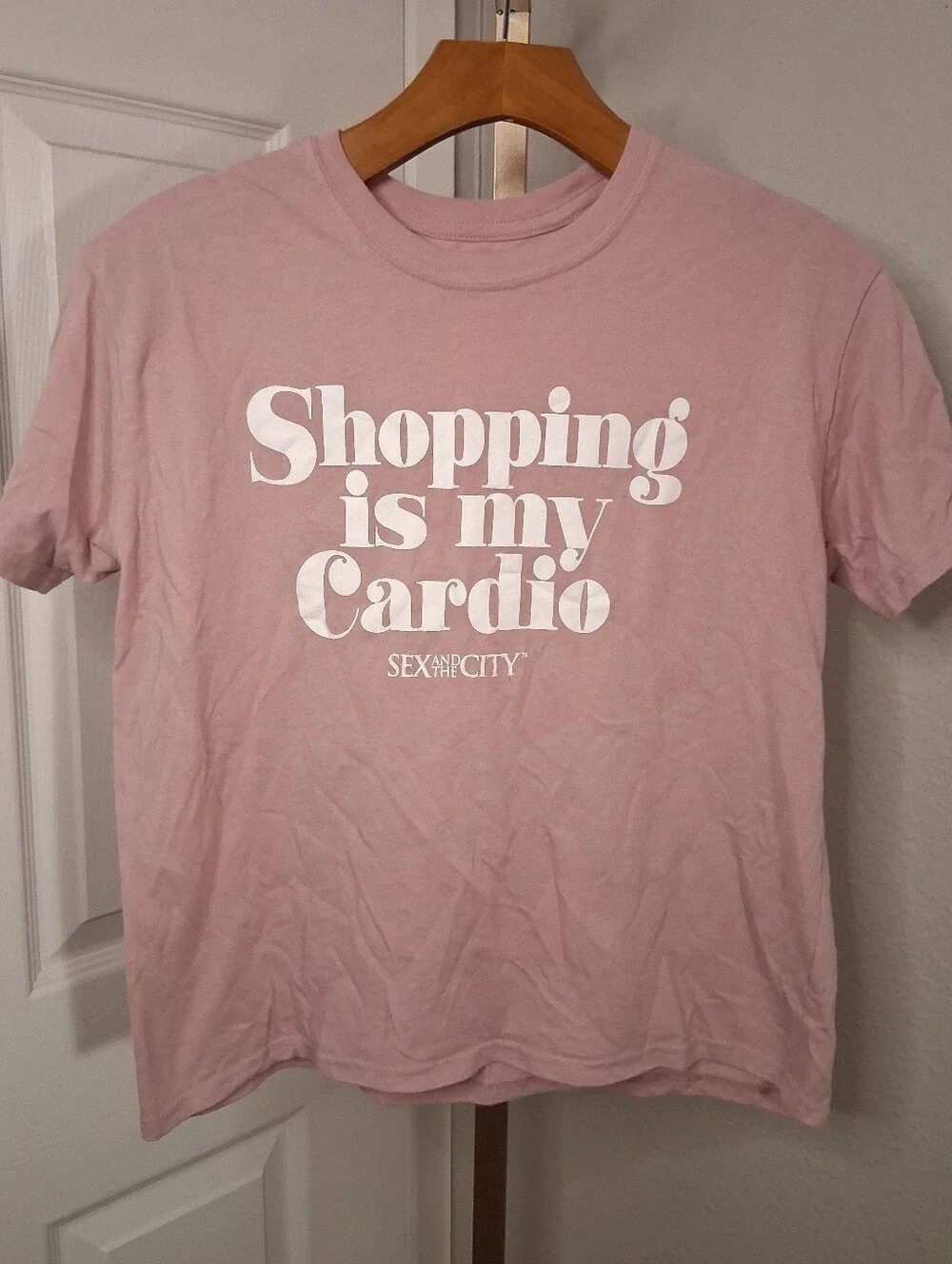 Sex And The City Light Pink Crop Top Small - Picture 1 of 2